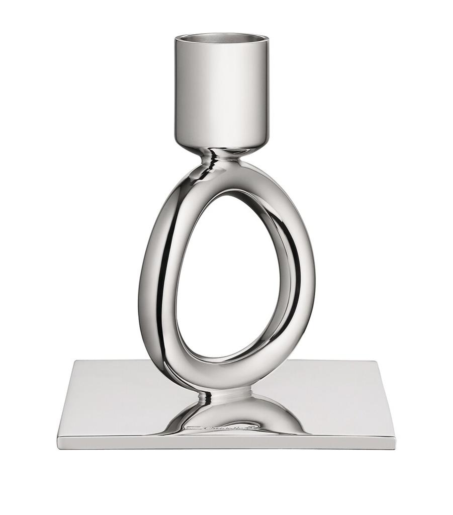 Christofle Silver-Plated Vertigo Ring Candlestick
