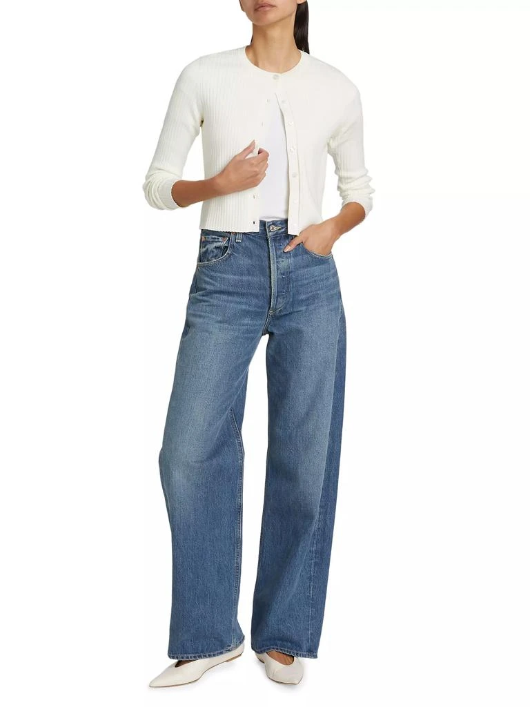 Reformation Joanne Cotton Rib-Knit Cardigan 2