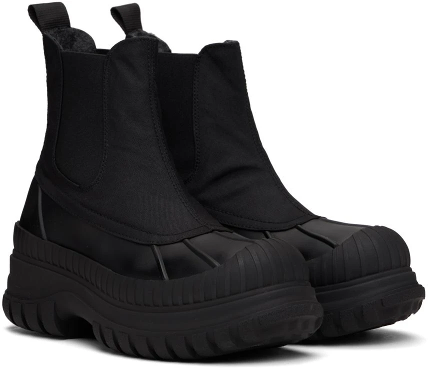 Ganni Black Outdoor Chelsea Boots 4