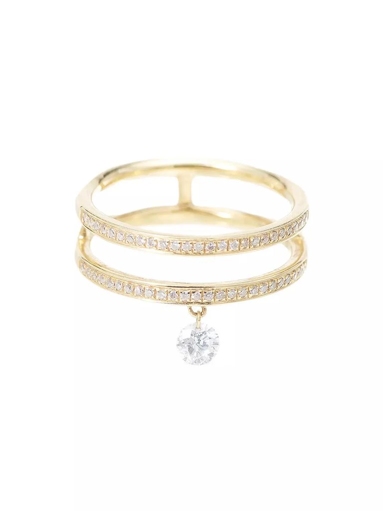 Persée Zeus 18K Yellow Gold & 0.38 TCW Diamond Two-Row Ring 1