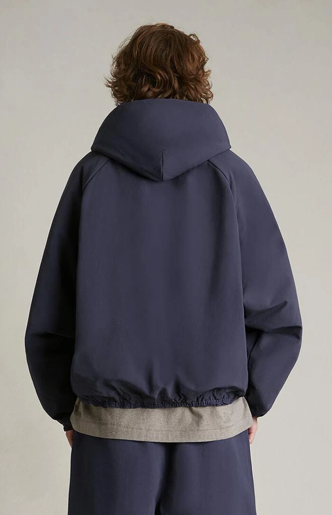 Essentials Marine Military Nylon Hooded Bomber Jacket 4