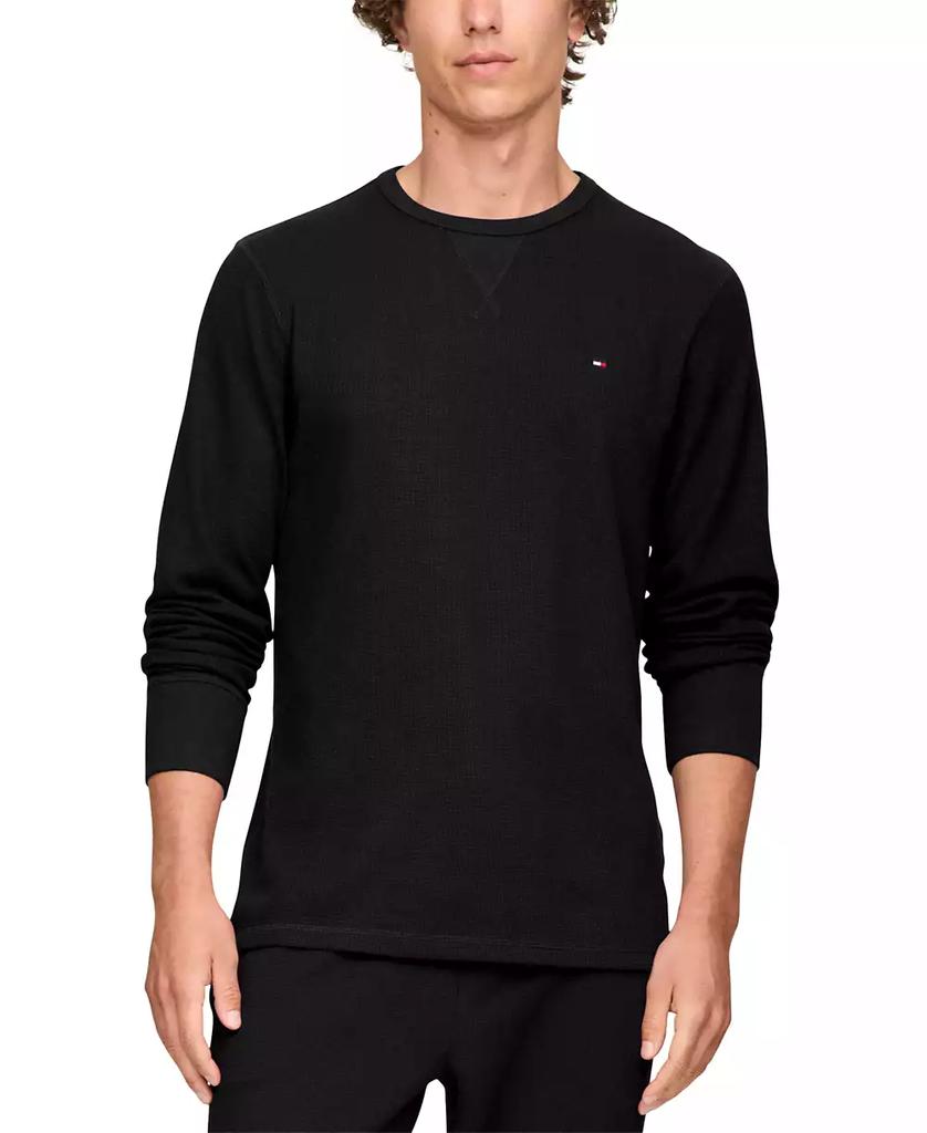 Tommy Hilfiger Men's Waffle-Knit Long-Sleeve Crewneck Thermal Top