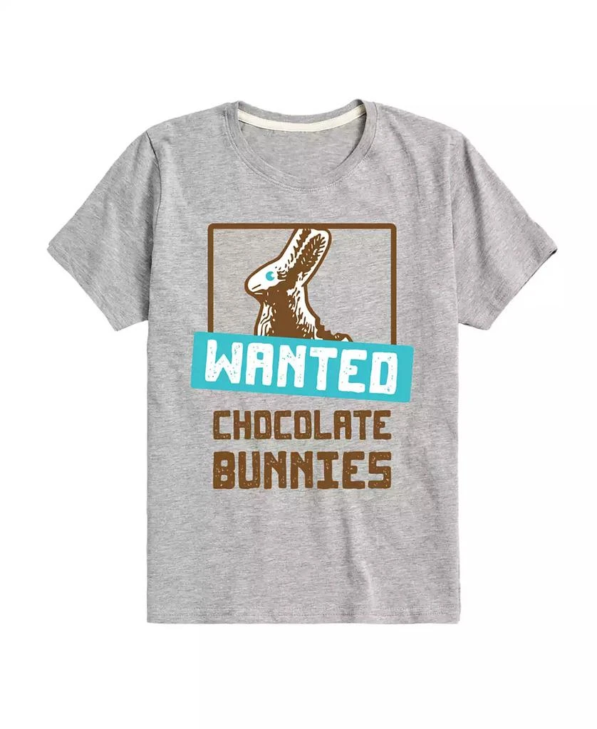Hybrid Toddler Boys Wanted Chocolate Bunnies Easter Graphic T-Shirt 1