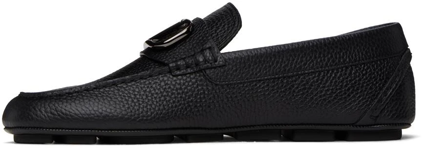 Valentino Black VLogo Signature Grainy Calfskin Loafers 3