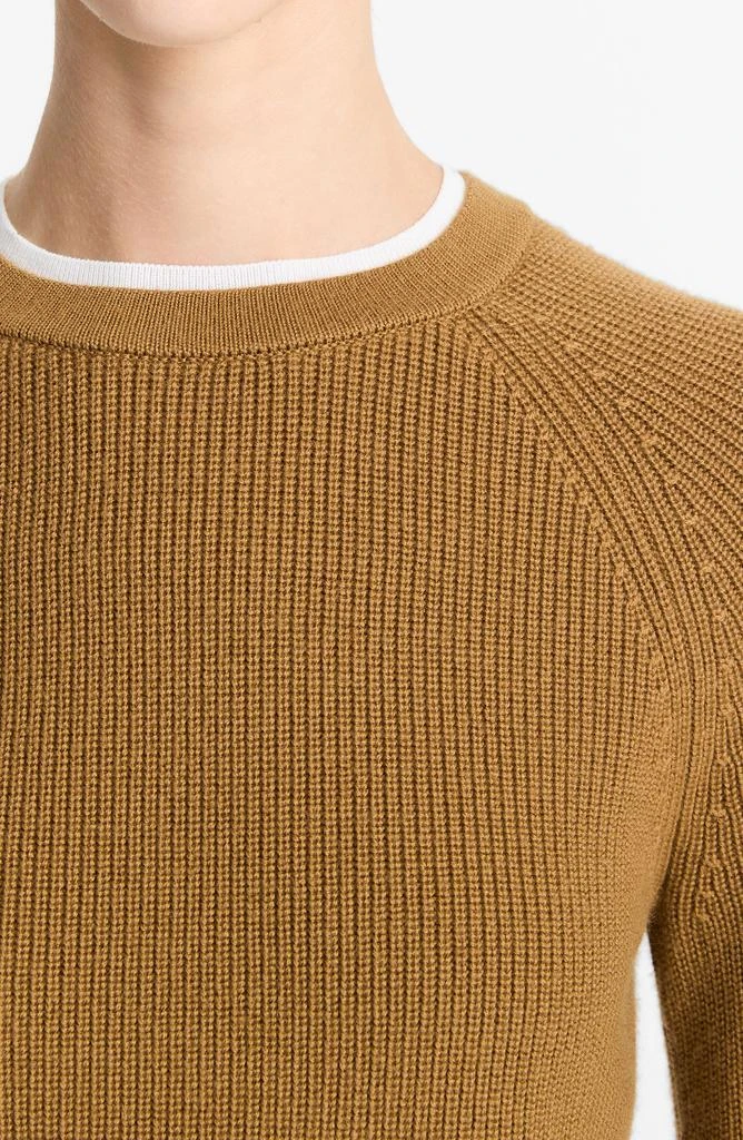 Vince Contrast Trim Merino Wool & Cashmere Sweater 3