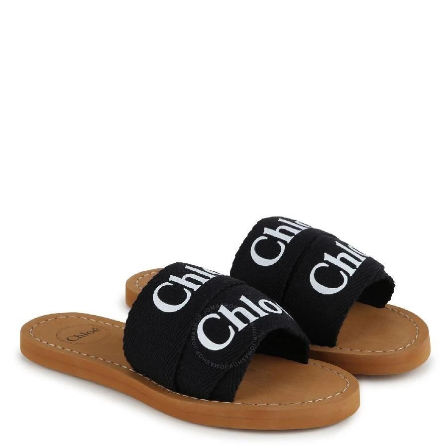Chloé Kids Logo-Print Flat Sandals 2