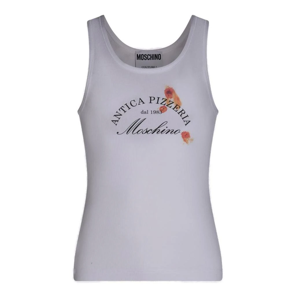 Moschino Moschino Logo Printed Sleeveless Tank Top 1