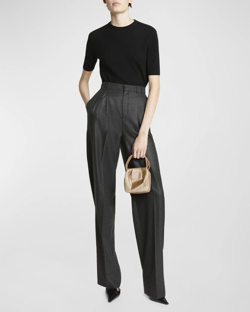 Yves Saint Laurent Mini Pochon Satin Top-Handle Bag 3