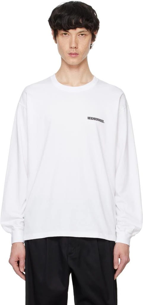 NEIGHBORHOOD White NH LS-1 T-shirt 1