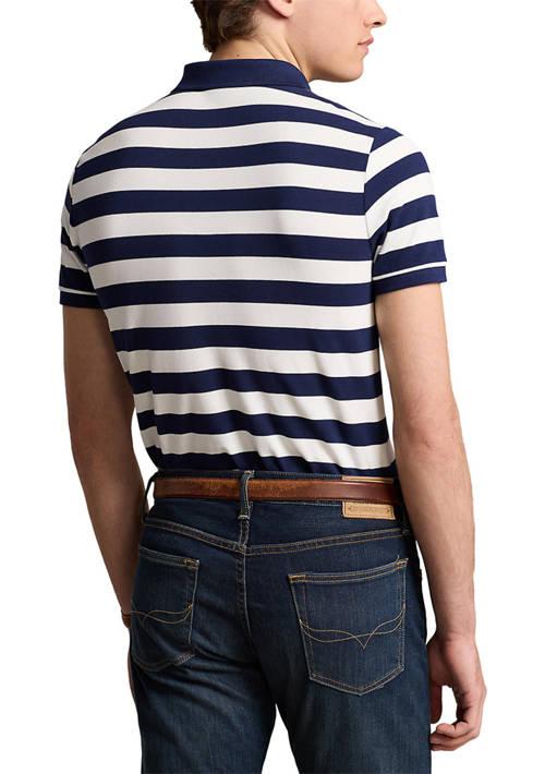 Ralph Lauren Classic Fit Striped Mesh Polo Shirt