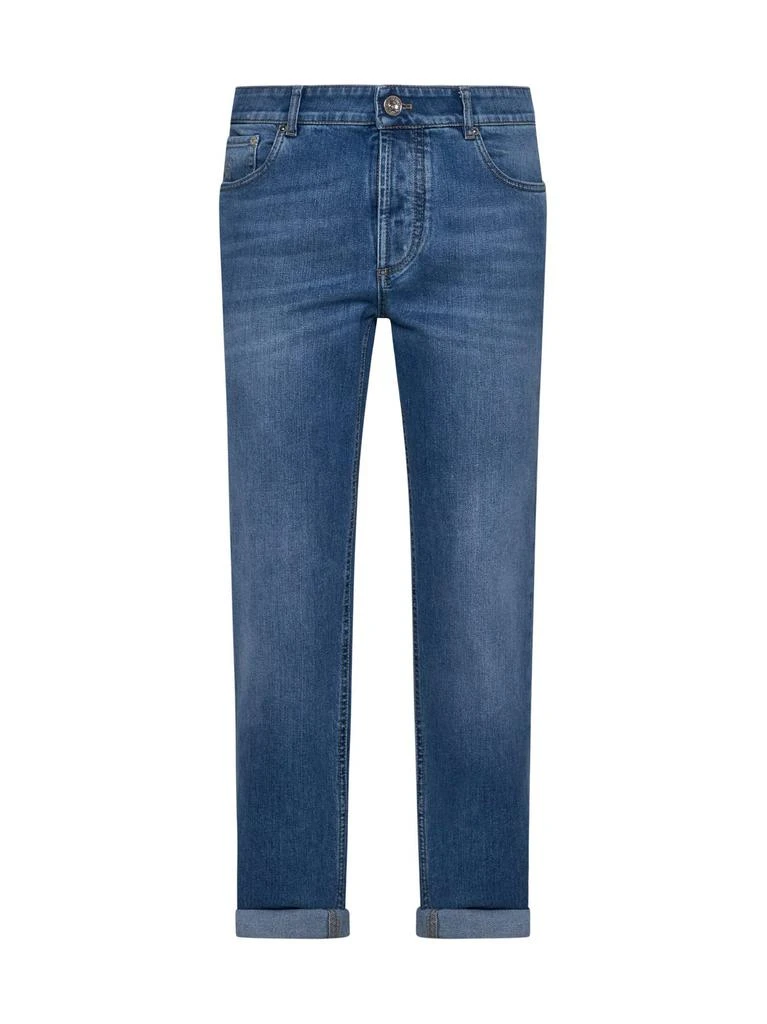 Brunello Cucinelli Brunello Cucinelli Mid-Rise Straight-Leg Jeans from Cettire