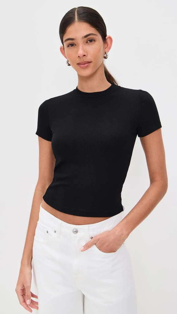 Stateside Fine 2x1 Rib Baby Tee 1