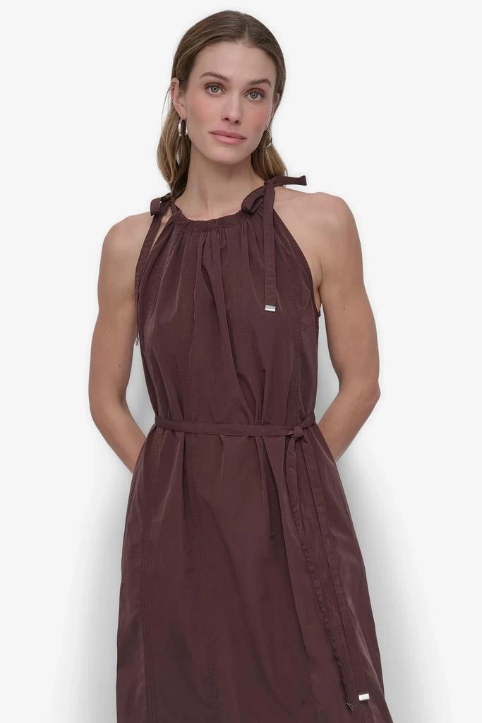 DKNY FIT & FLARE HALTER MAXI DRESS 4