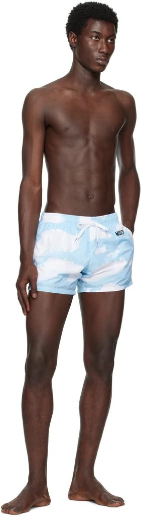 Moschino Blue Archive Clouds Swim Shorts 4