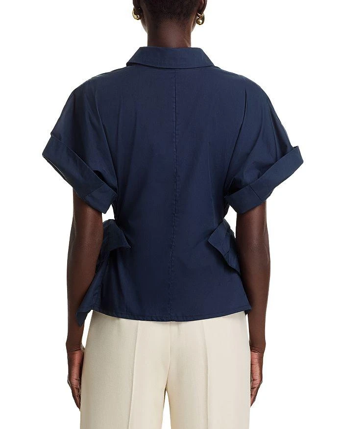 Gracia Bow Detail Short Sleeve Shirt 3