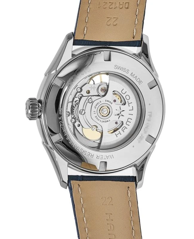 Hamilton Hamilton Jazzmaster Open Heart Silver Dial Leather Strap Men's Watch H32705651 3