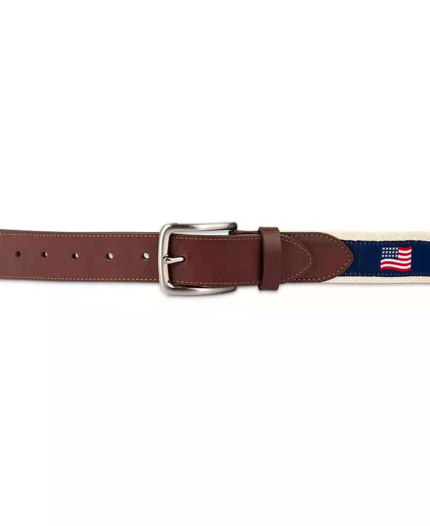 Club Room Men's Flag Ribbon Belt, Created for Macy's 3