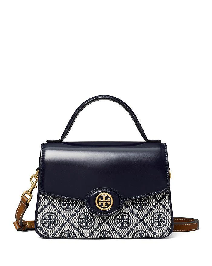 Tory Burch Robinson T Monogram Small Top Handle Bag