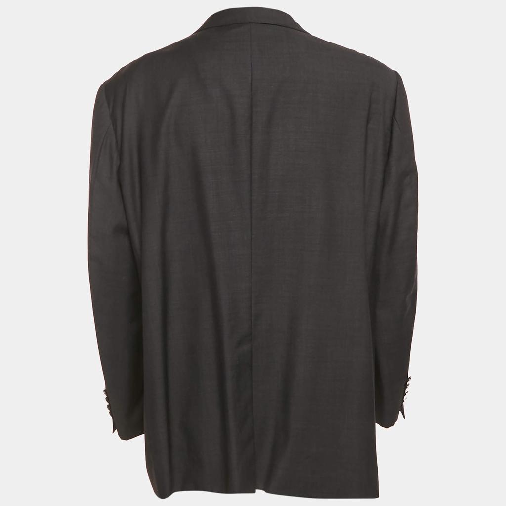Ermenegildo Zegna Zenith Black Wool Single Breasted Blazer XXL
