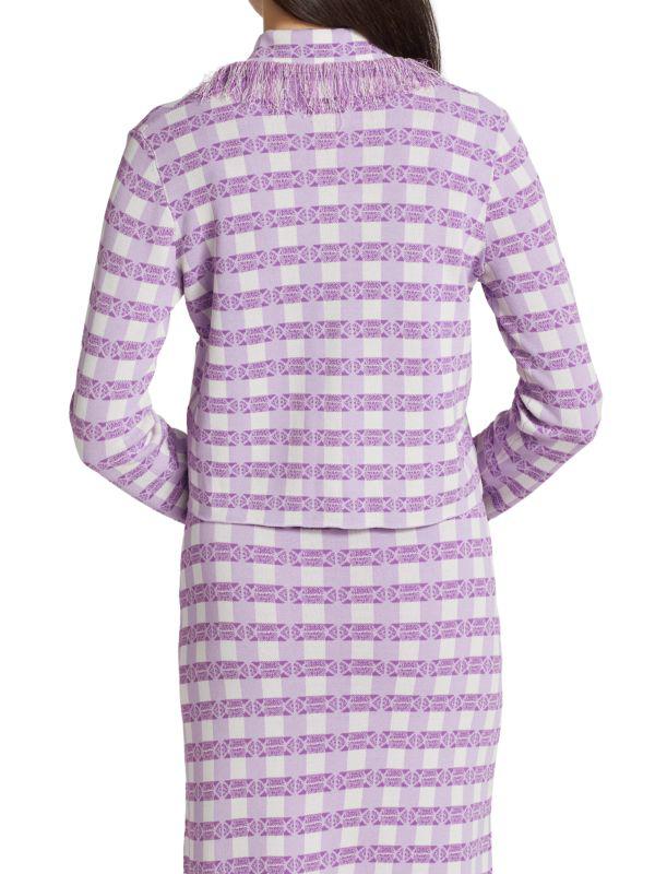 BAUM UND PFERDGARTEN Capers Checkerboard Knit Jacket