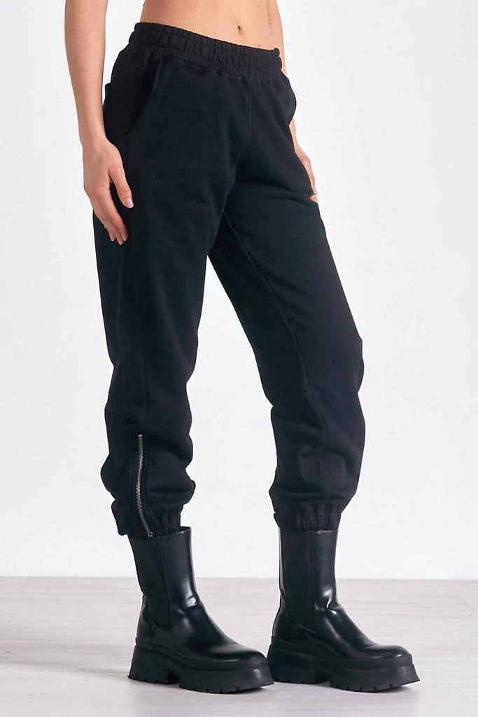 Elan Elan - Heather Jogger with Zipper Detail 1