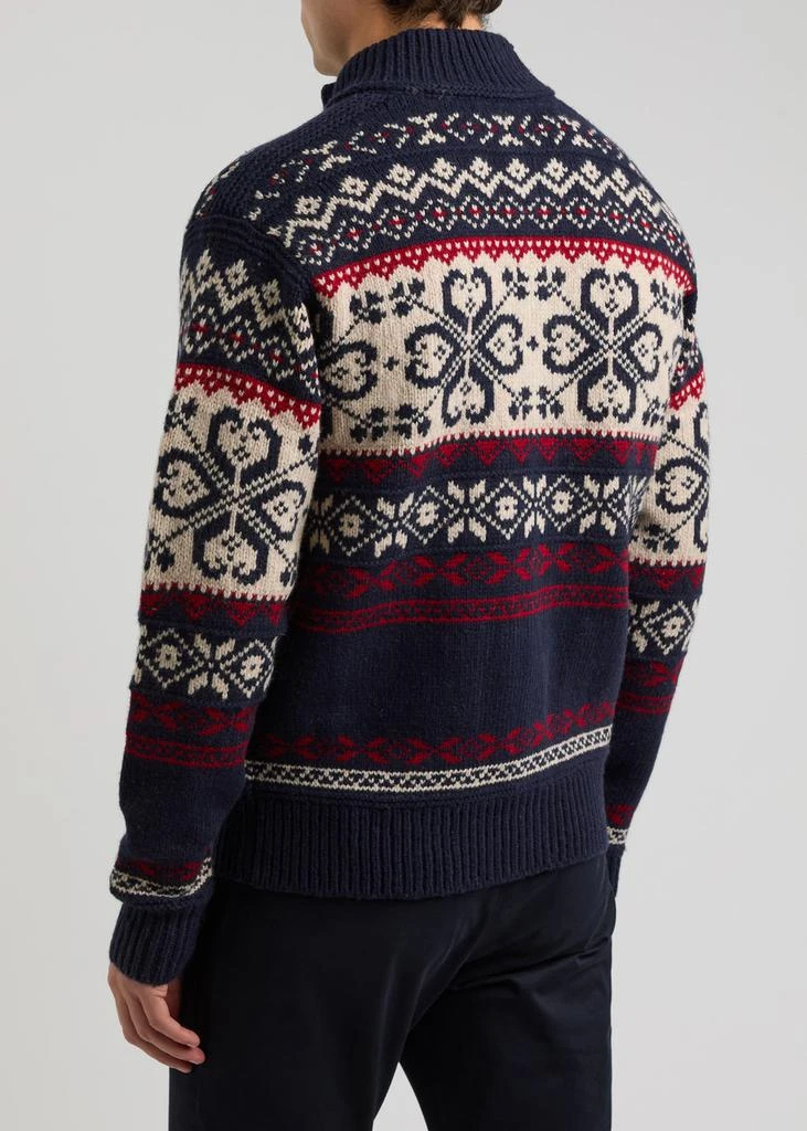 Ralph Lauren Fair isle intarsia wool-blend cardigan 3