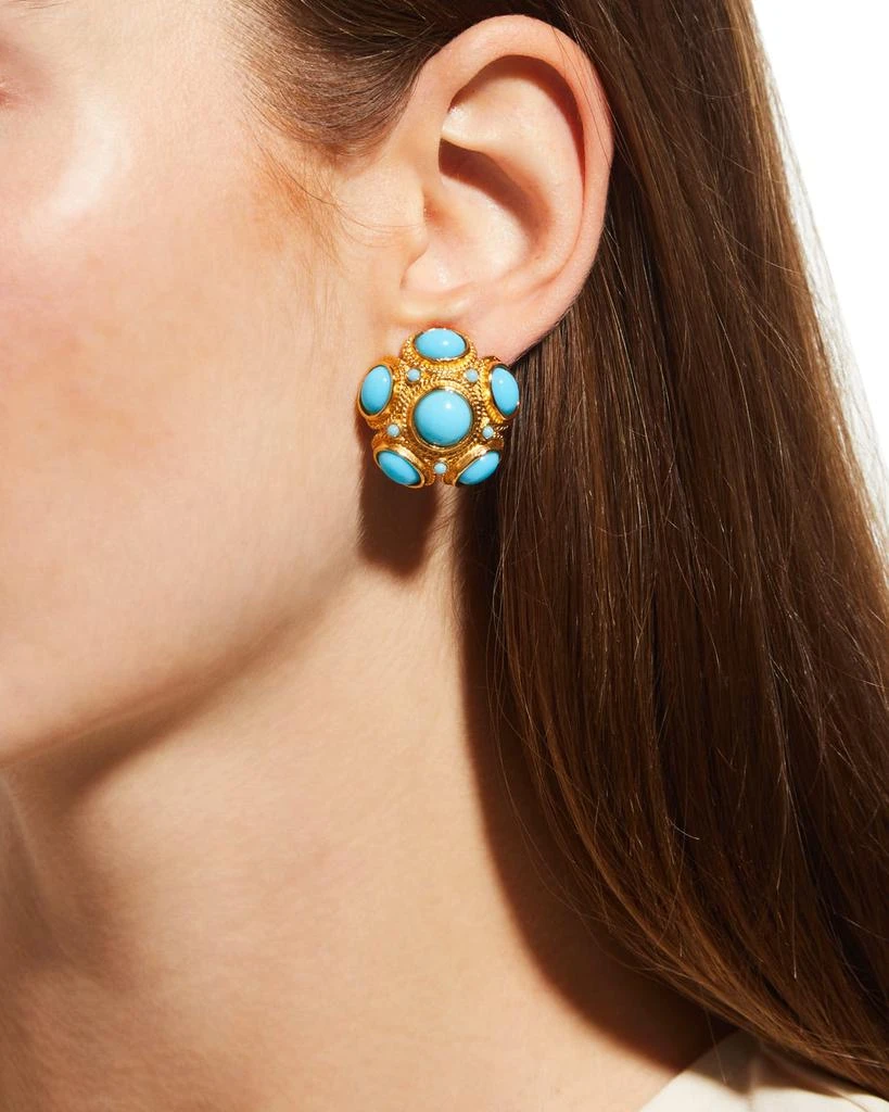 BEN-AMUN Turquoise Ball Earrings 2