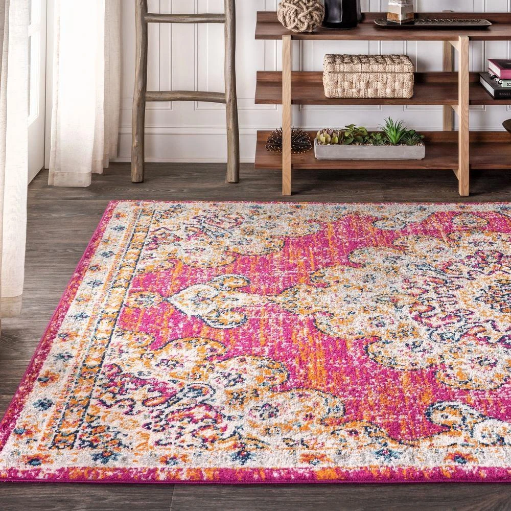 JONATHAN Y Bohemian FLAIR Boho Vintage Medallion Area Rug 3