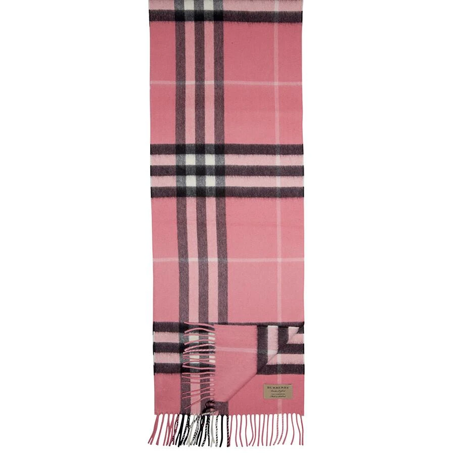 Burberry The Classic Cashmere Scarf in Check - Rose Pink 2