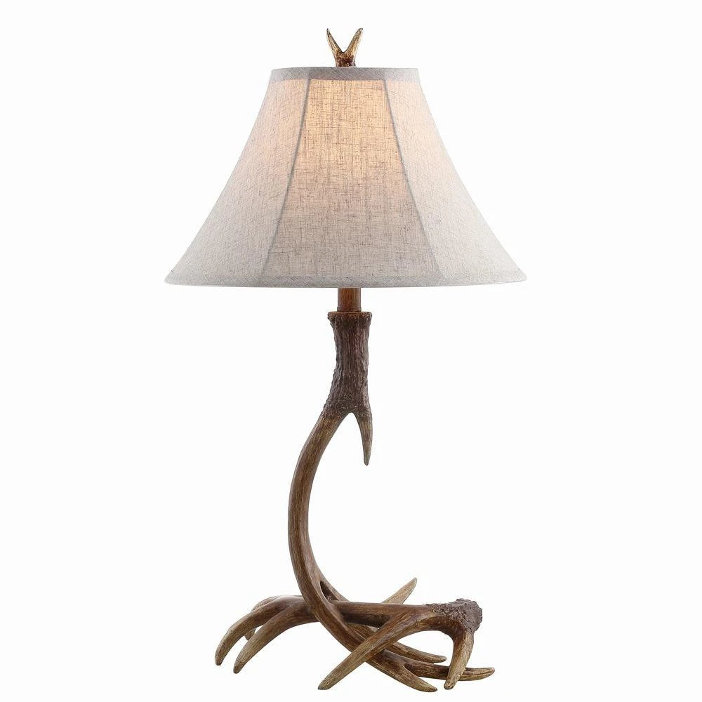 JONATHAN Y Antler 27.5" Rustic Resin LED Table Lamp 2
