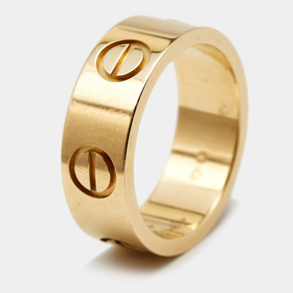 Cartier Cartier Love 18k Yellow Gold Band Ring Size 44