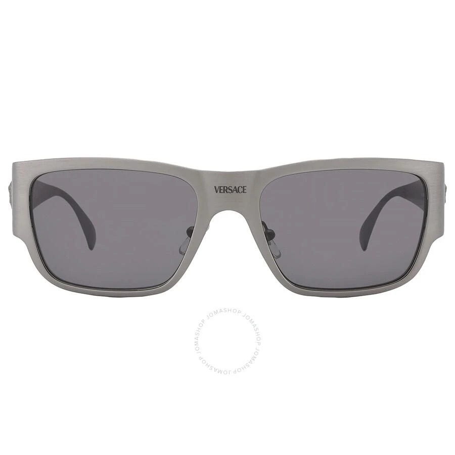 Versace Dark Grey Rectangular Men's Sunglasses VE2262 126287 56 1