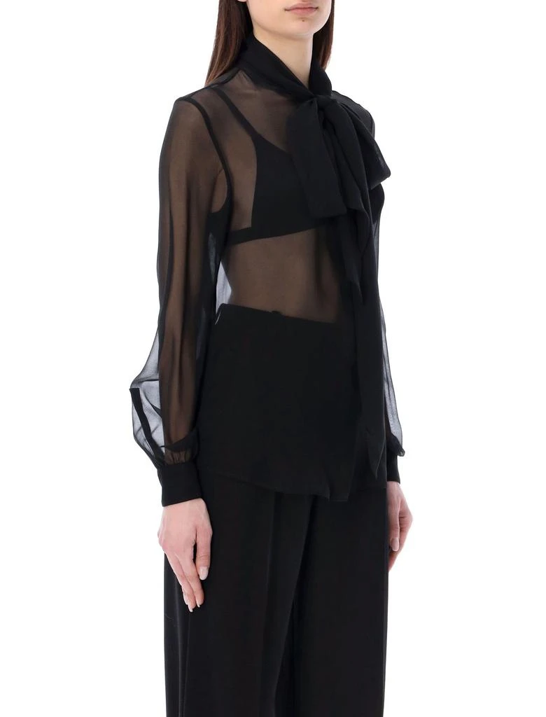 Yves Saint Laurent Saint Laurent Pussy-Bow Long-Sleeved Shirt 3