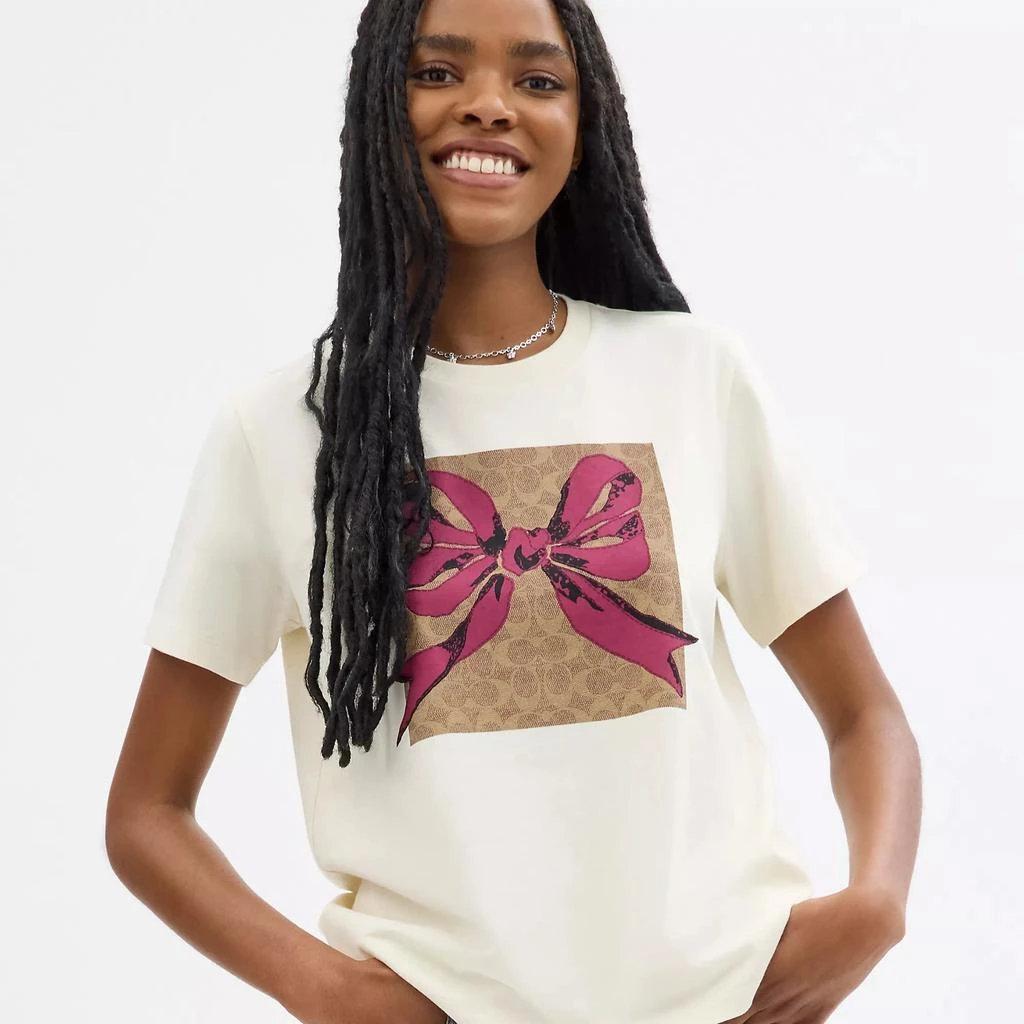 Coach Signature Square Bow T Shirt 4