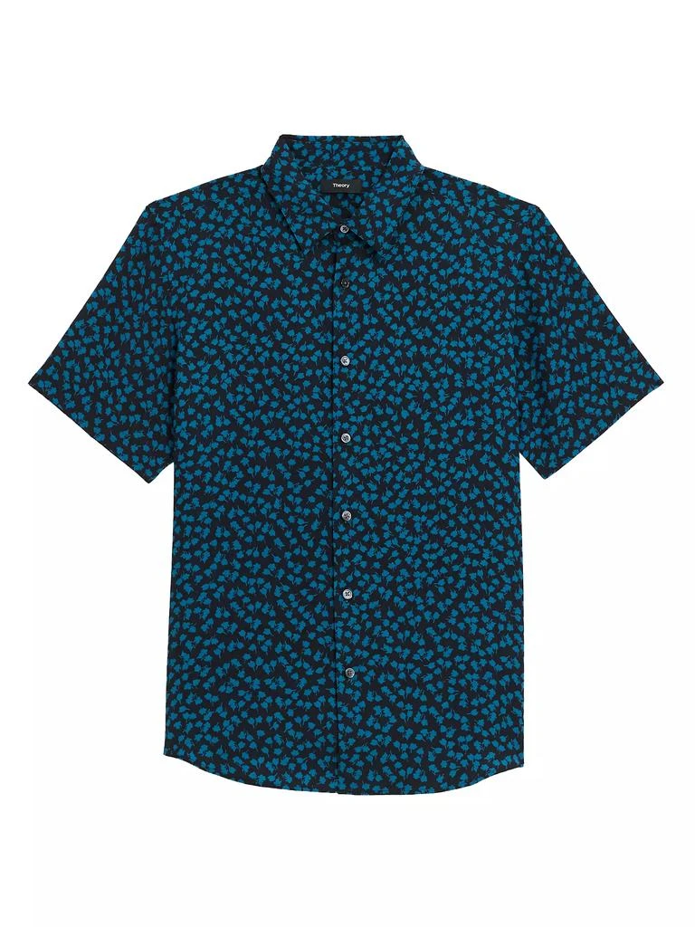 Theory Irving Mod Floral Short-Sleeve Shirt 1