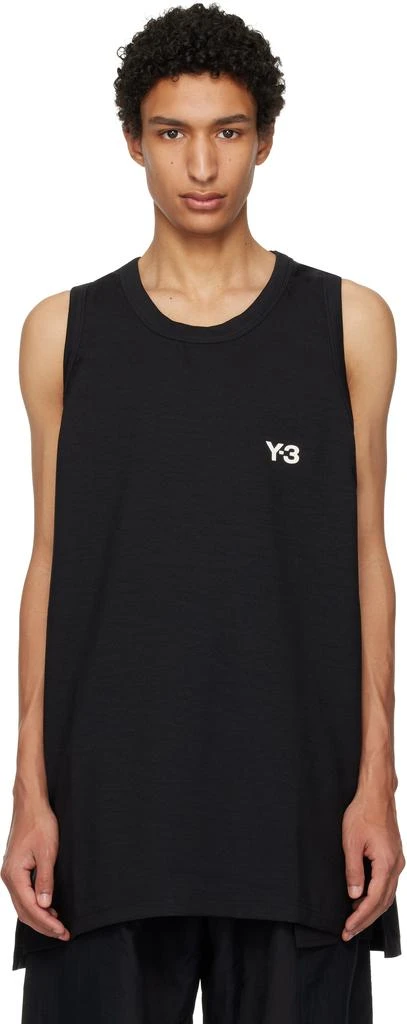 Y-3 Black Elegant Basketball Jersey Tank Top