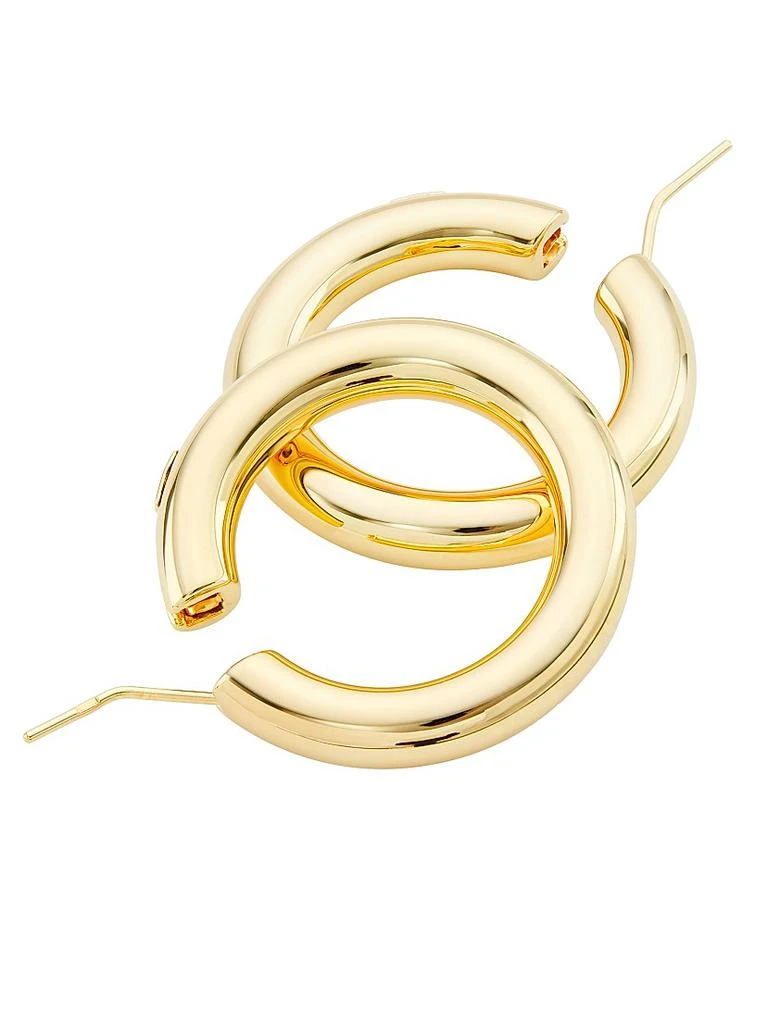 Saks Fifth Avenue 14K Yellow Gold Tubular Hoop Earrings/5MM x 35MM 3