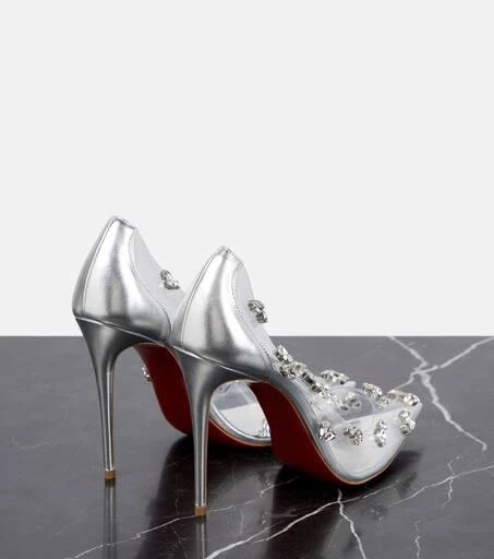Christian Louboutin Degraqueen embellished PVC pumps 3