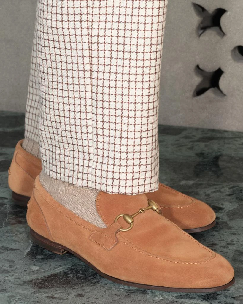 Gucci Men's Jordaan Suede Bit Loafers 5
