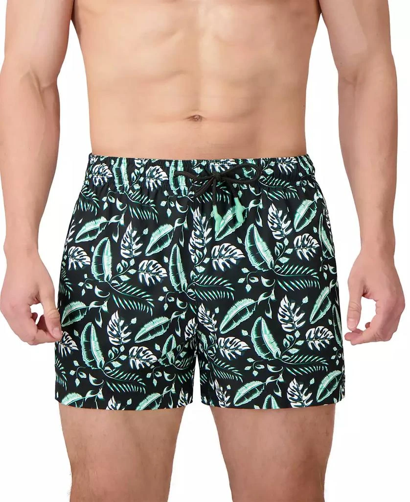 Sunset and Vines Men's Floral Woven Swim Trunks 2