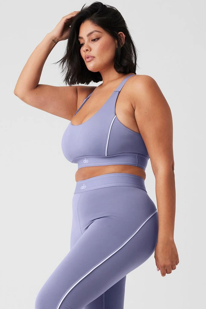 Alo Airlift Suit Up Bra - Lilac Blue/White 9