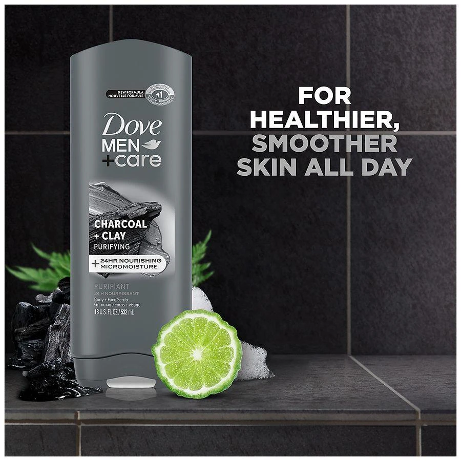 Dove Body and Face Wash Charcoal + Clay 10
