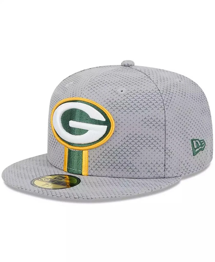 New Era Men's Gray Green Bay Packers 2024 Sideline 59FIFTY Fitted Hat 1