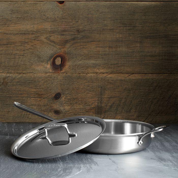 All-Clad All Clad D5 Stainless Brushed 3 Quart Sauté Pan with Lid