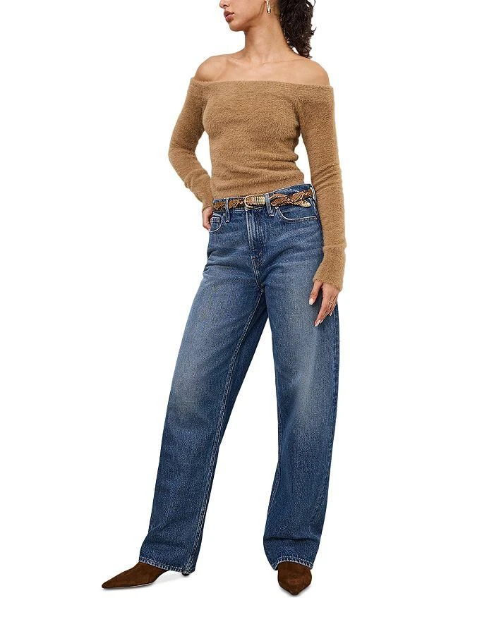 Good American High Rise Barrel Jeans in Indigo 740 3