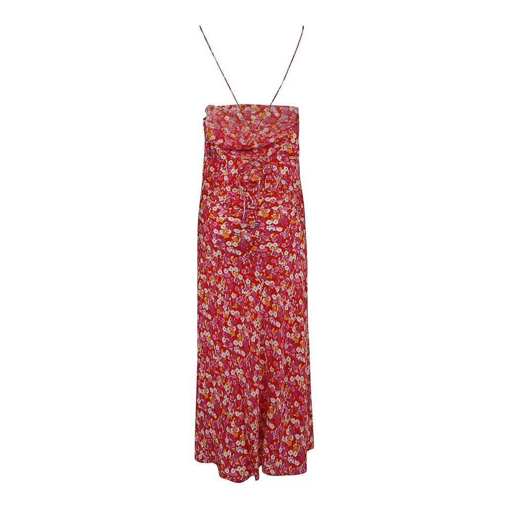 ROTATE Birger Christensen Jacquard Flower Printed Midi Dress 2