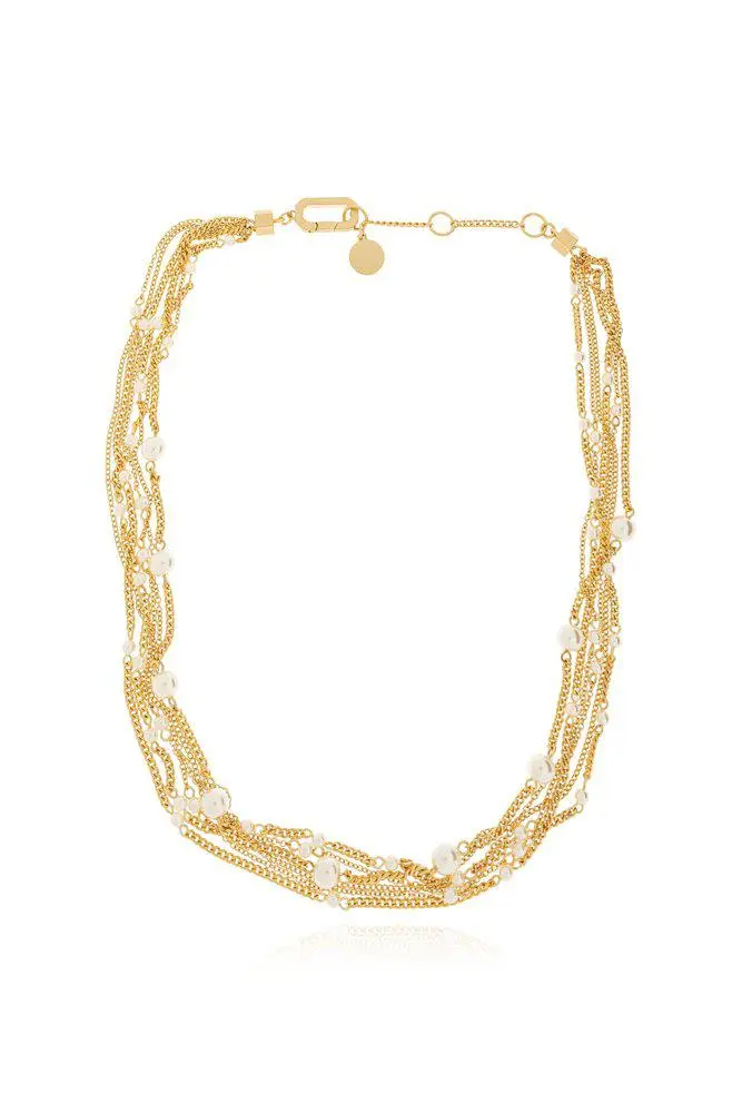 ALL SAINTS Allsaints Multi-Strand Glass Pearl Necklace