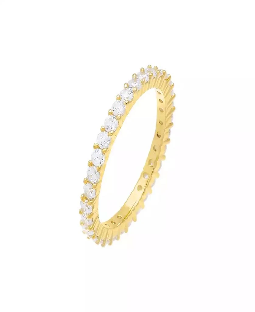 by Adina Eden Thin Cubic Zirconia Eternity Band Ring 1