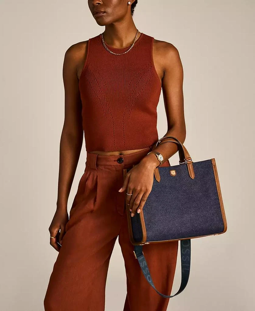Fossil Gemma Denim Small Tote 4