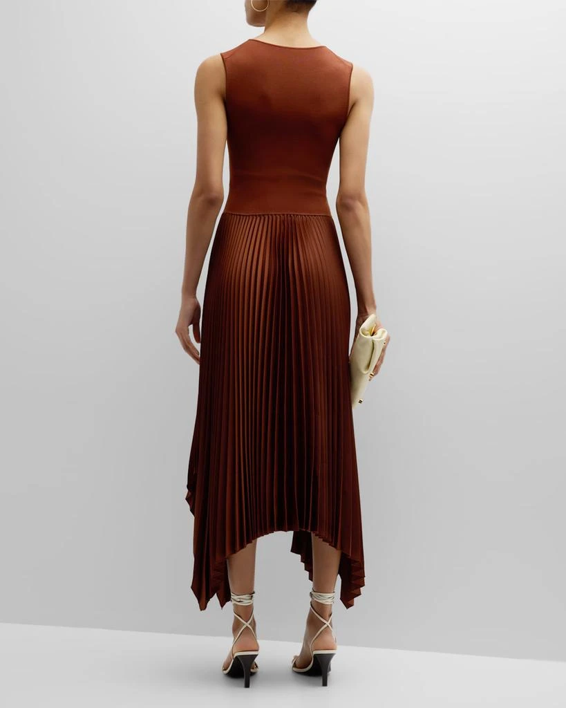 Joseph Dera Pleated Handkerchief Maxi Dress 6